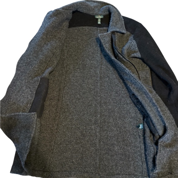 Lauren Ralph Lauren LRL Jeans Co Vintage Lambswool Blend Long Sweater Jacket - Picture 4 of 9